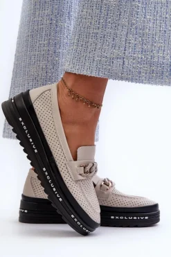 Loafersy Damskie|Mokasyny Damskie Skórzane><noscript><img width=