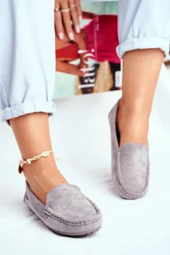 Loafersy Damskie|Mokasyny Damskie Zamszowe><noscript><img width=