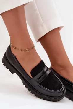 Mokasyny Damskie Skórzane><noscript><img width=