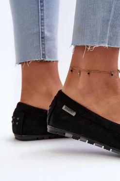 Online Mokasyny Damskie Z Eko Zamszu Czarne Amrutia Damskie Loafersy Damskie|Mokasyny Damskie Zamszowe
