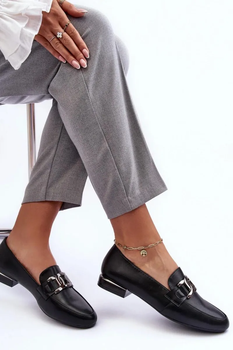 Clearance Mokasyny Damskie Z Ozdobą Czarne Camilena Damskie Mokasyny Damskie Skórzane|Mokasyny Damskie Zamszowe