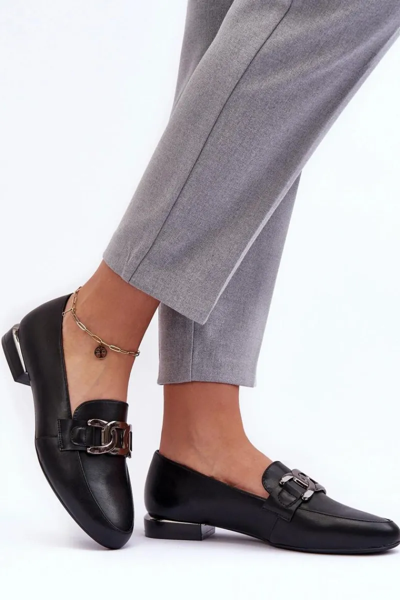 Clearance Mokasyny Damskie Z Ozdobą Czarne Camilena Damskie Mokasyny Damskie Skórzane|Mokasyny Damskie Zamszowe