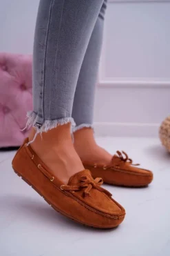 Mokasyny Damskie Zamszowe>Damskie buty S.Barski Mokasyny Damskie Zamszowe Camel S.Barski Gustoben