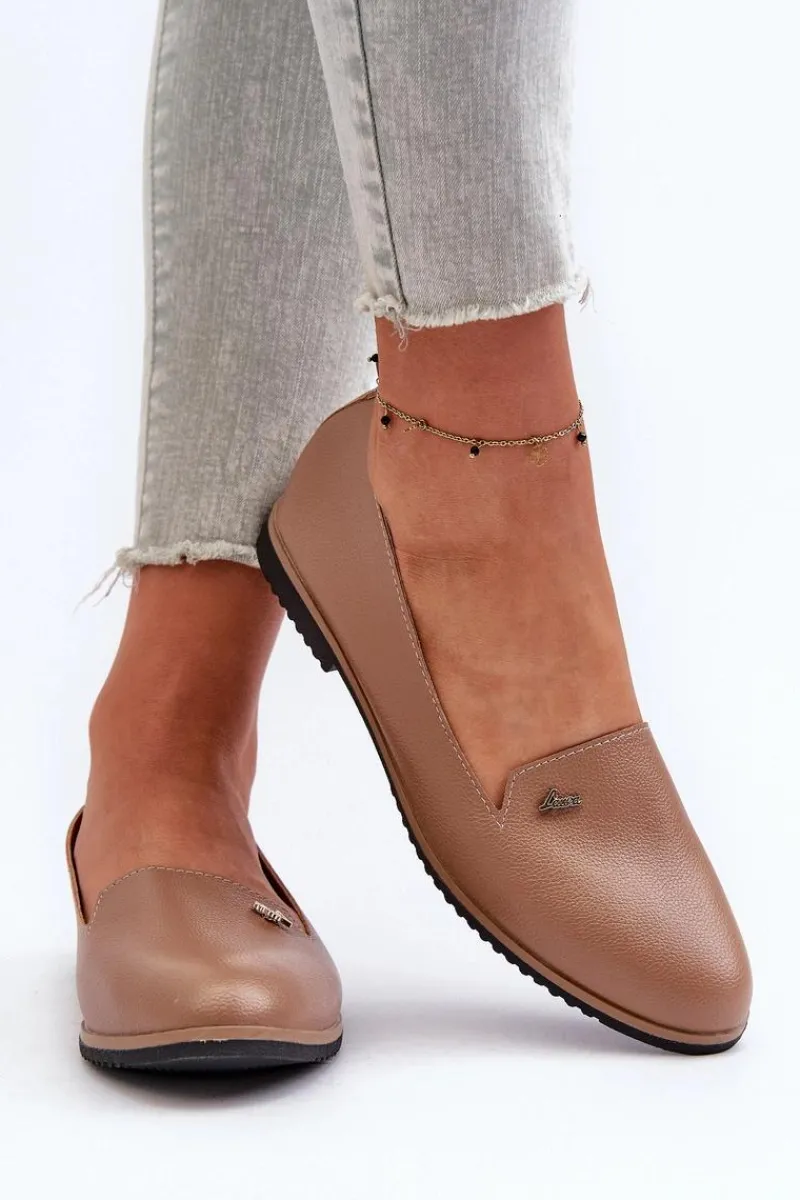 Mokasyny Na Płaskim Obcasie Damskie Brązowe Enzla Damskie Loafersy Damskie|Mokasyny Damskie Skórzane