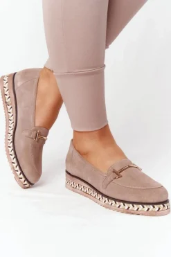 Mokasyny Na Platformie|Mokasyny Damskie Zamszowe><noscript><img width=