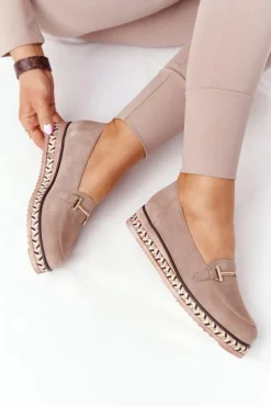 Mokasyny Na Platformie|Mokasyny Damskie Zamszowe><noscript><img width=