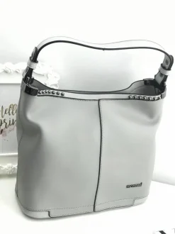 Torebki Monnari|Torebki Klasyczne>Monnari Szara Damska Torba Shopperka