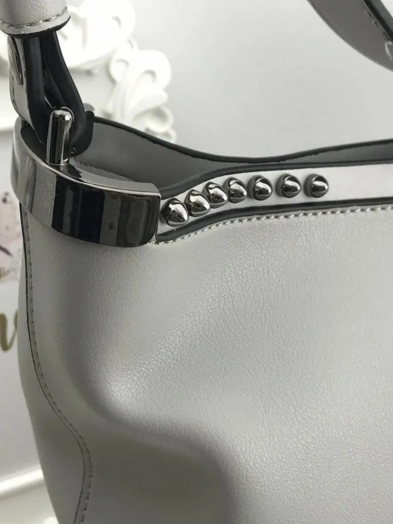 Torebki Monnari|Torebki Klasyczne>Monnari Szara Damska Torba Shopperka