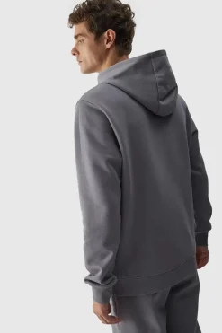 Clearance 4F Męska Bluza Dresowa Nierozpinana Z Kapturem WMM00TSWSM1464-25S Szara