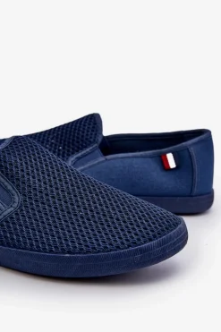 Discount Męskie Ażurowe Tenisówki Trampki Granatowe Koboru Męskie Trampki Niskie|Trampki Męskie Niskie