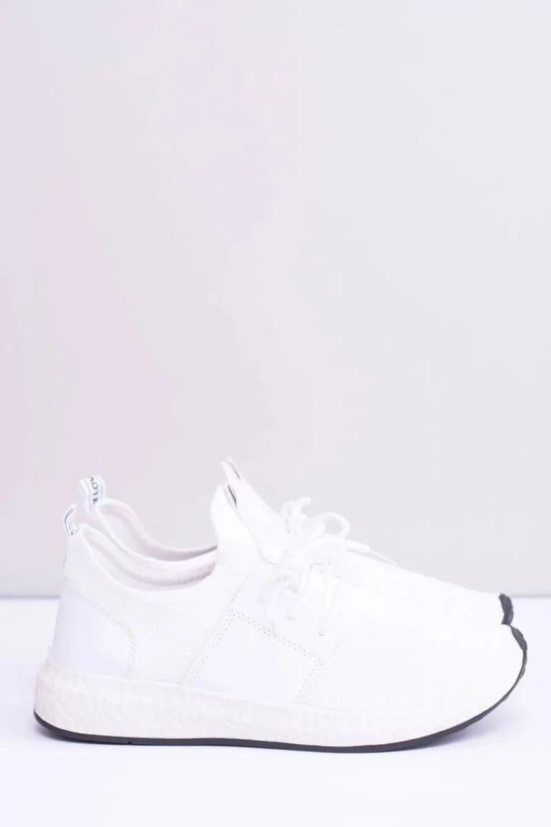 Obuwie Sportowe Męskie>Boto Męskie Białe Obuwie Sportowe Mathieu