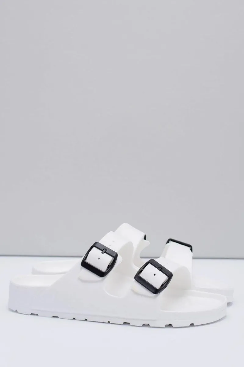 Clearance Boto Męskie Białe Ogrodowe Lekkie Klapki