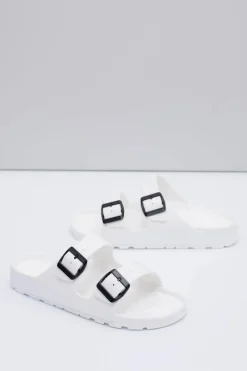 Clearance Boto Męskie Białe Ogrodowe Lekkie Klapki