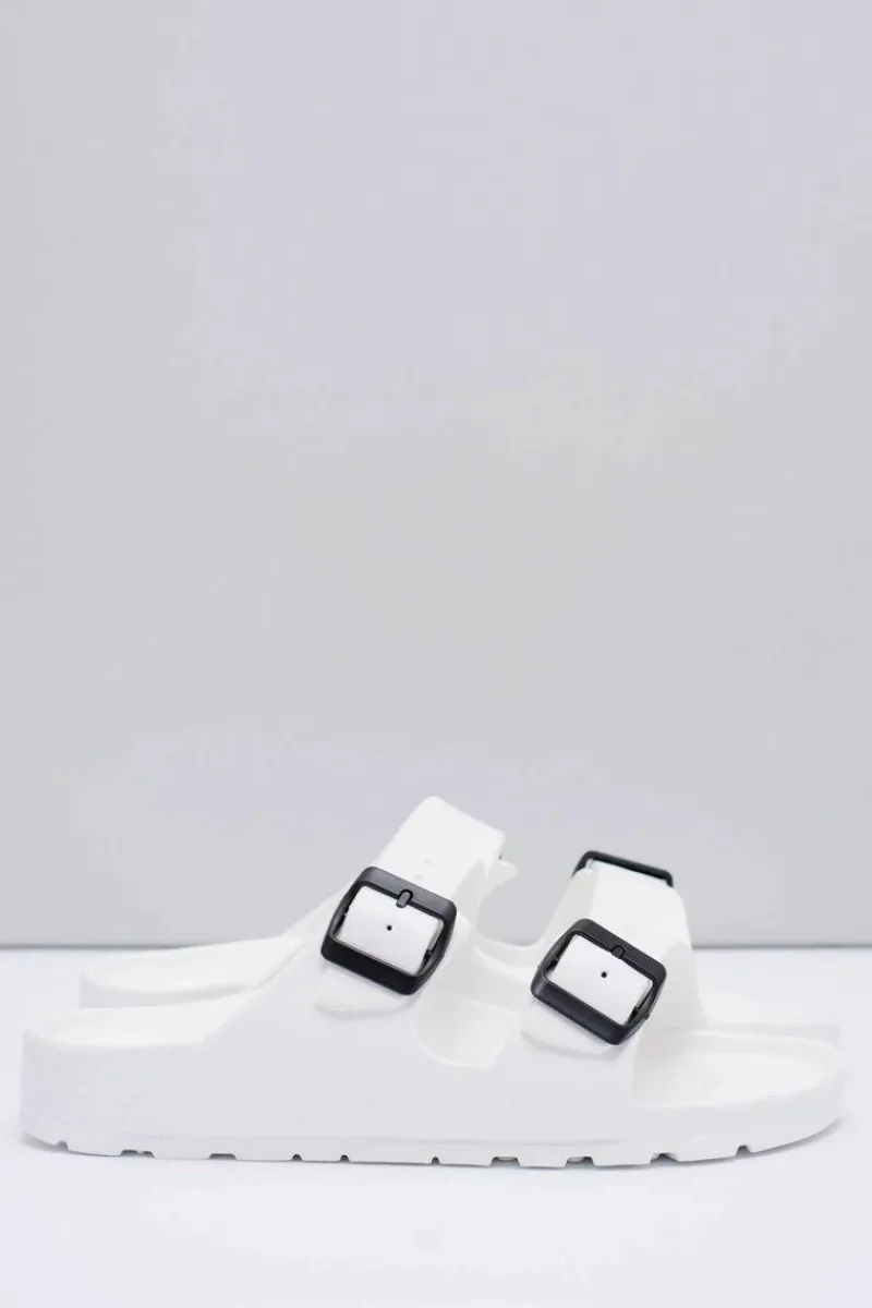 Clearance Boto Męskie Białe Ogrodowe Lekkie Klapki