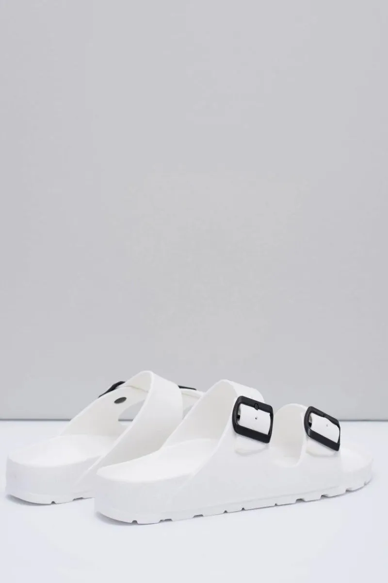 Clearance Boto Męskie Białe Ogrodowe Lekkie Klapki