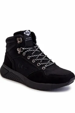 Best Męskie Botki Buty Trekkingowe Ocieplane LCJ-22-31-1457 Czarne Męskie Obuwie Trekkingowe Męskie|Botki Męskie