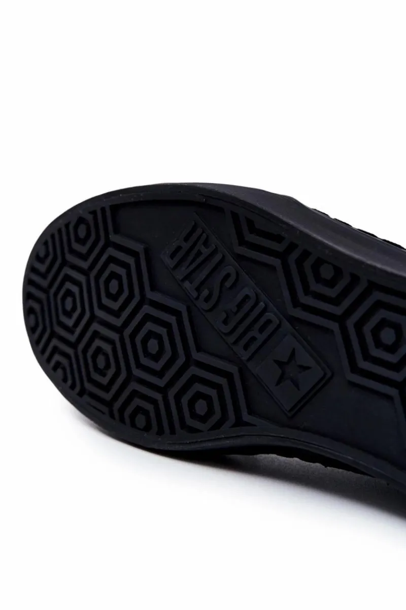 Trampki Męskie Big Star|Obuwie Sportowe Męskie>Big Star Shoes Męskie Buty Sportowe Big Star JJ174057 Czarne