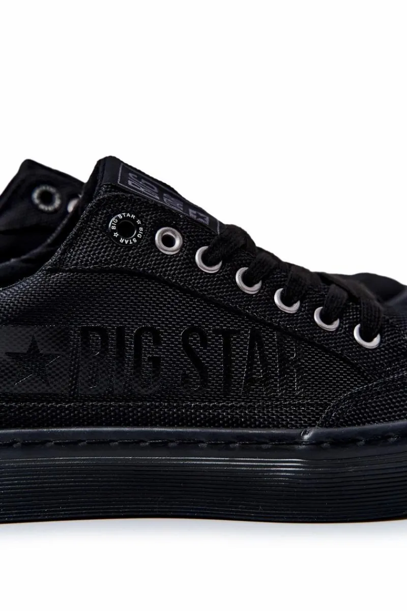 Trampki Męskie Big Star|Obuwie Sportowe Męskie>Big Star Shoes Męskie Buty Sportowe Big Star JJ174057 Czarne