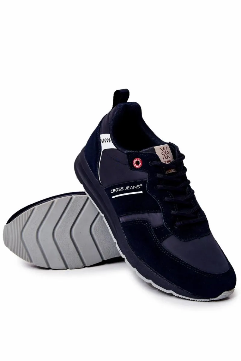 Sale Męskie Buty Sportowe JJ1R4015C Granatowe Męskie Obuwie Sportowe Męskie