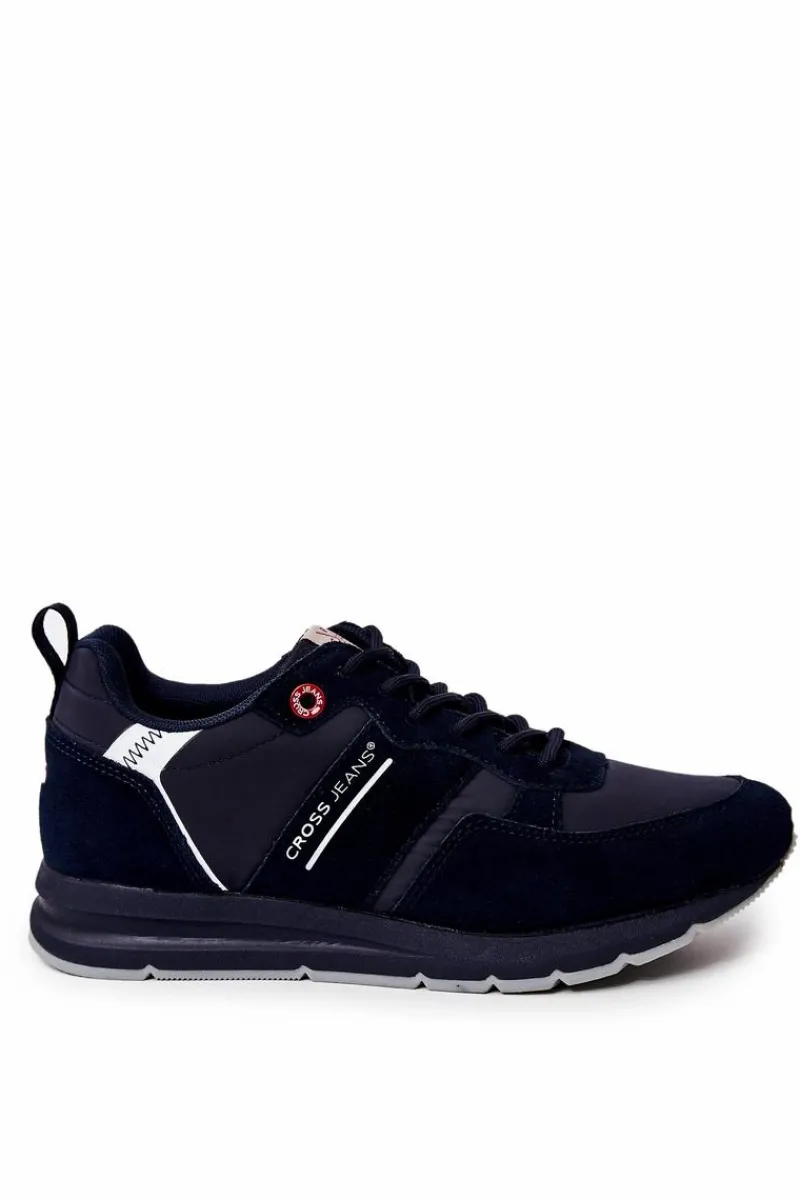 Sale Męskie Buty Sportowe JJ1R4015C Granatowe Męskie Obuwie Sportowe Męskie