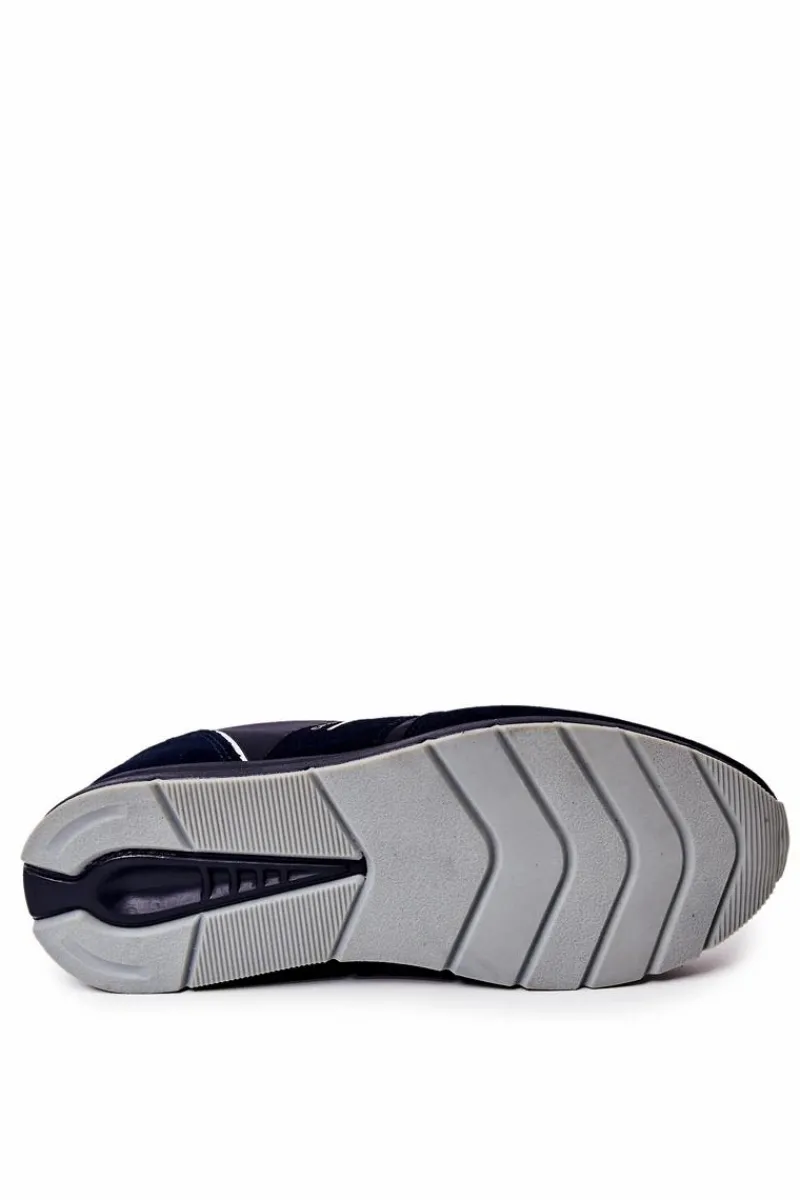 Sale Męskie Buty Sportowe JJ1R4015C Granatowe Męskie Obuwie Sportowe Męskie