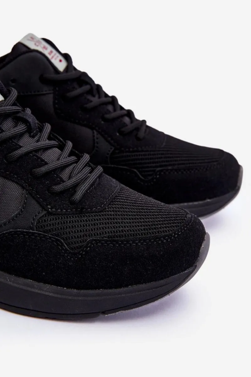 Obuwie Sportowe Męskie>Cross Jeans Męskie Buty Sportowe LL1R4053 Czarne