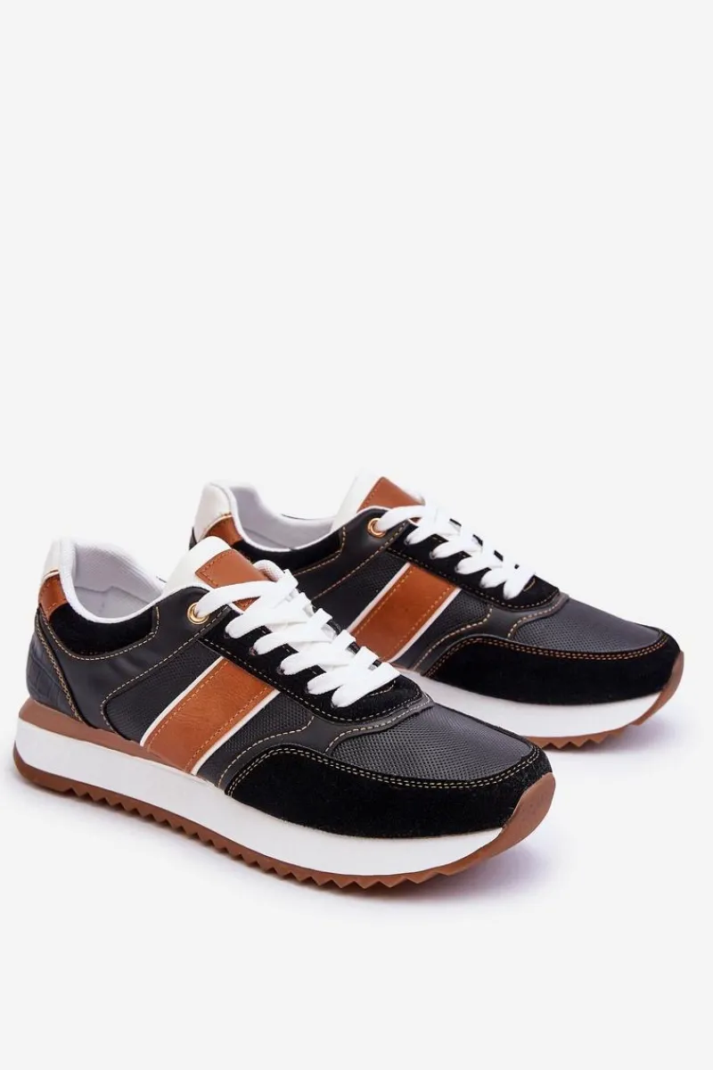 Obuwie Sportowe Męskie>Boto Męskie Buty Sportowe Czarne Scotty