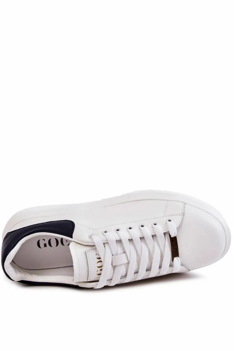 Obuwie Sportowe Męskie>GOE Męskie Buty Sportowe KK1N4005 Białe