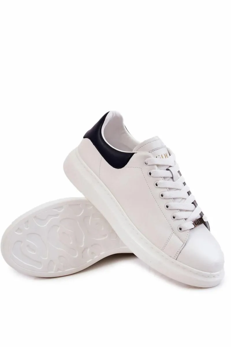 Obuwie Sportowe Męskie>GOE Męskie Buty Sportowe KK1N4005 Białe