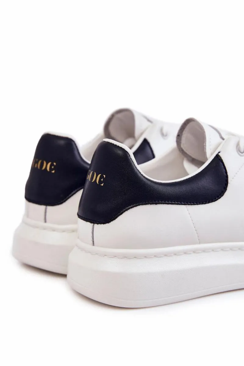 Obuwie Sportowe Męskie>GOE Męskie Buty Sportowe KK1N4005 Białe