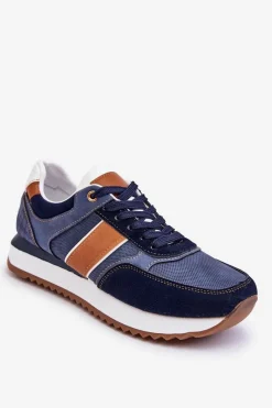 Obuwie Sportowe Męskie>Boto Męskie Buty Sportowe Granatowe Scotty