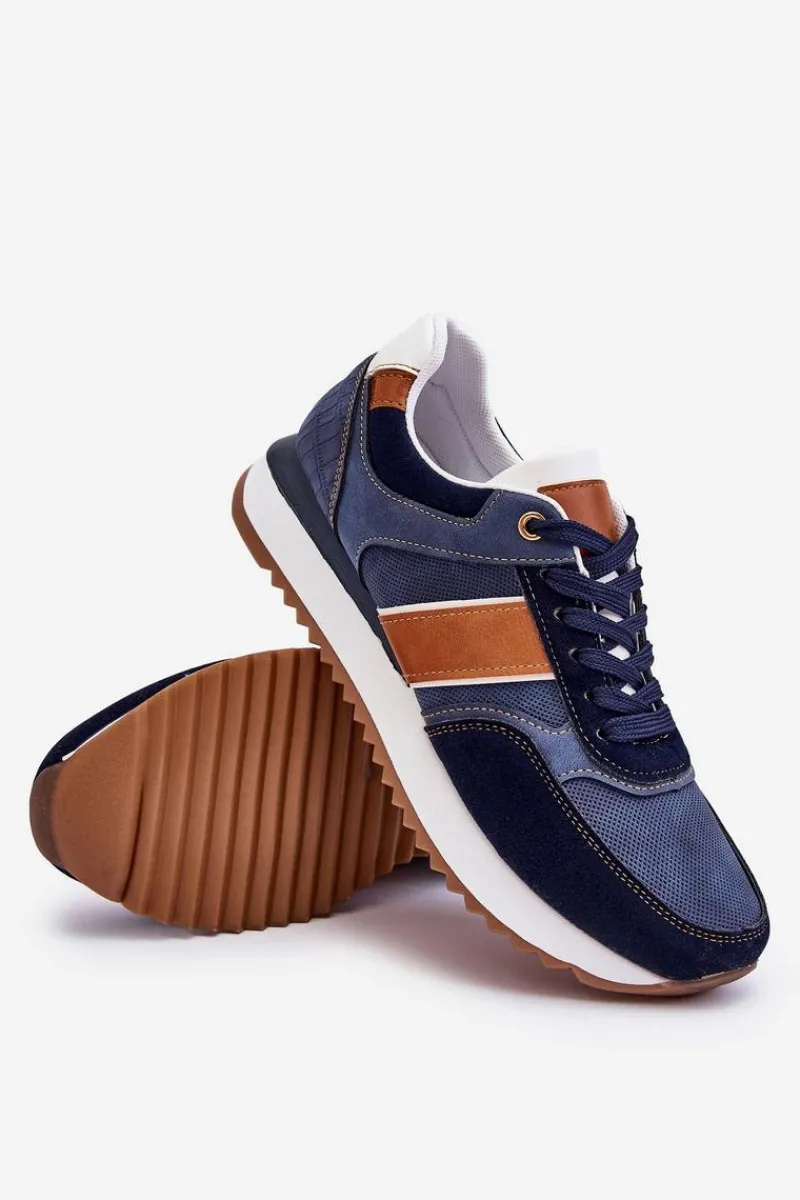 Obuwie Sportowe Męskie>Boto Męskie Buty Sportowe Granatowe Scotty