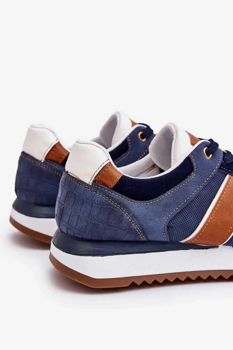 Obuwie Sportowe Męskie>Boto Męskie Buty Sportowe Granatowe Scotty