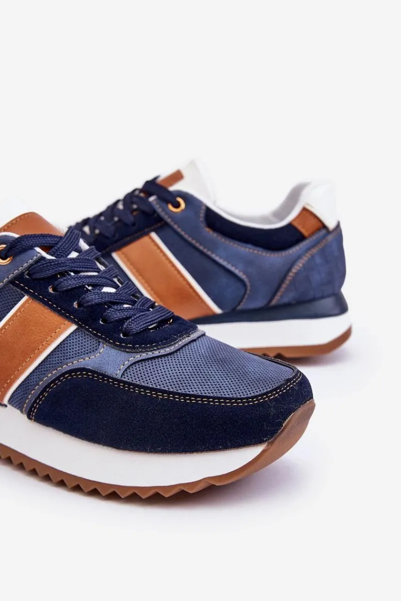 Obuwie Sportowe Męskie>Boto Męskie Buty Sportowe Granatowe Scotty