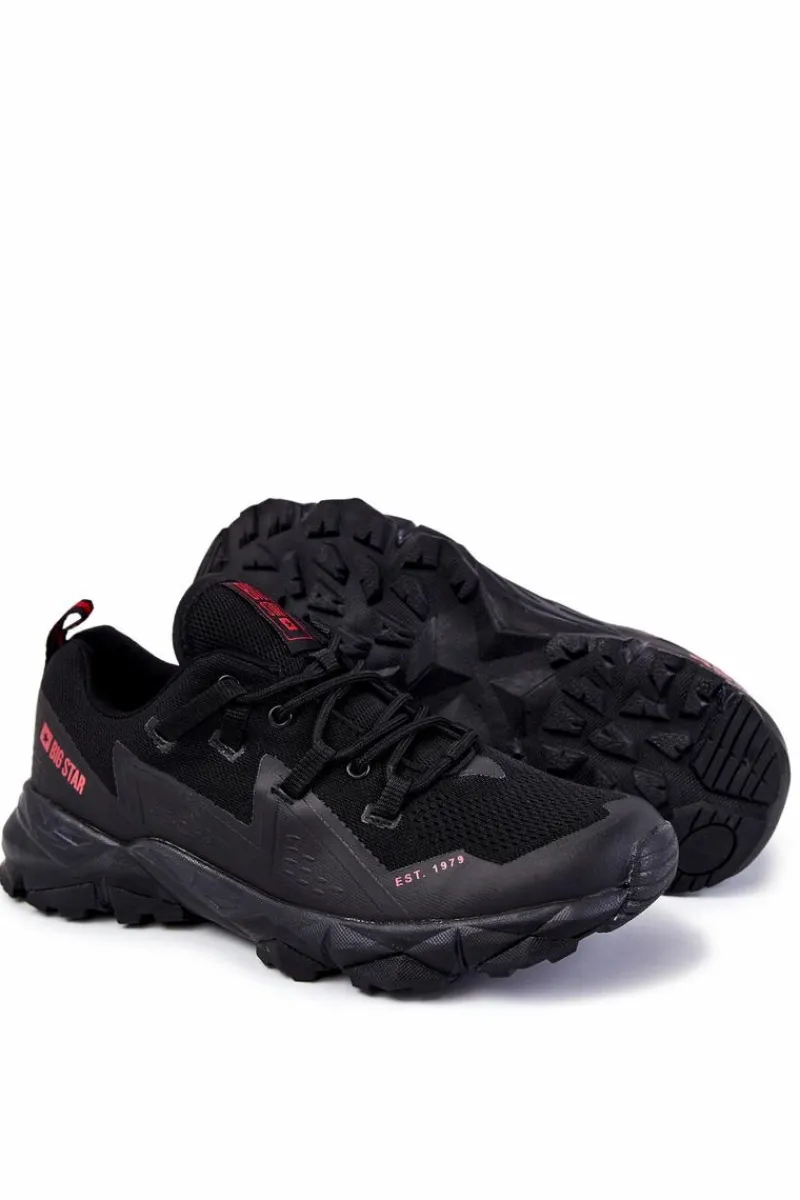 Obuwie Sportowe Męskie>Big Star Shoes Męskie Buty Sportowe Memory Foam Big Star KK174109 Czarne