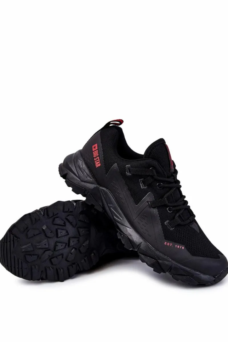 Obuwie Sportowe Męskie>Big Star Shoes Męskie Buty Sportowe Memory Foam Big Star KK174109 Czarne