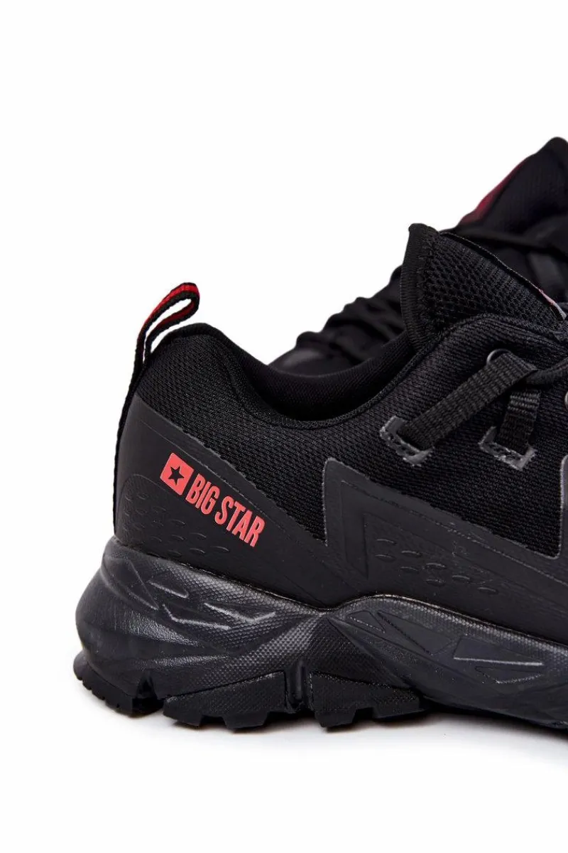 Obuwie Sportowe Męskie>Big Star Shoes Męskie Buty Sportowe Memory Foam Big Star KK174109 Czarne