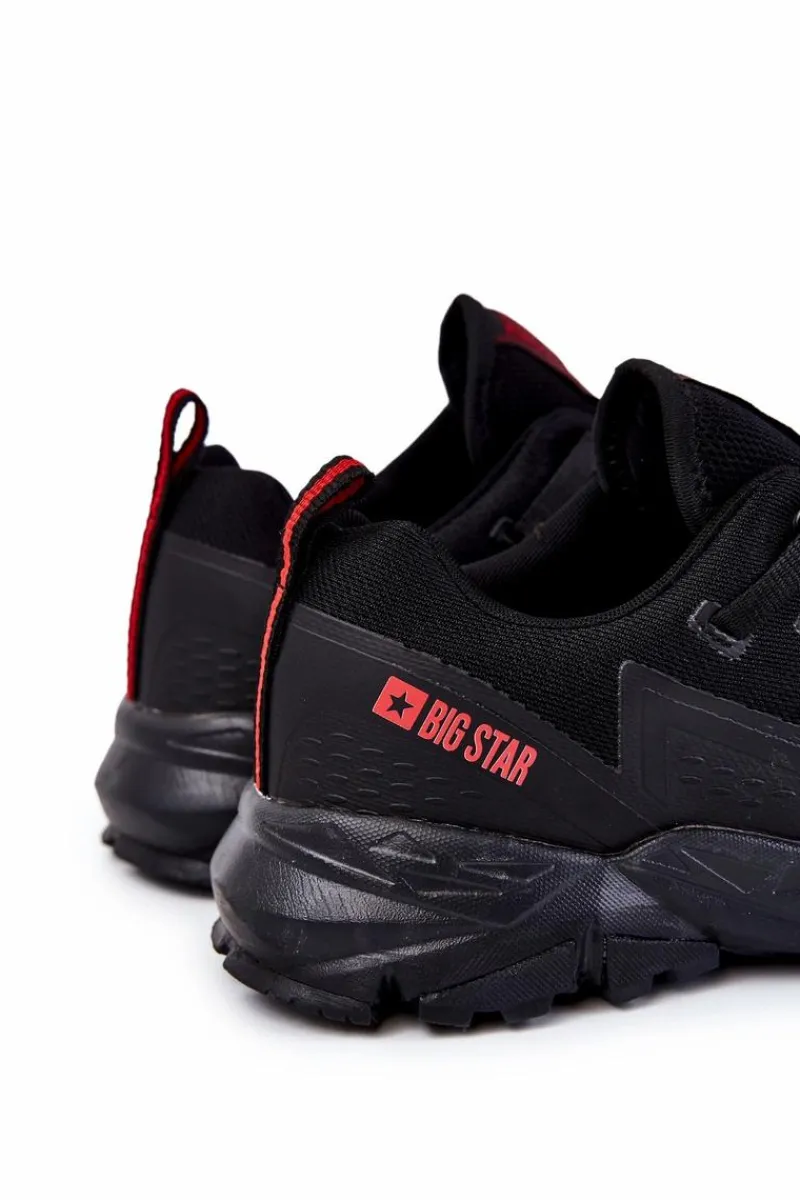 Obuwie Sportowe Męskie>Big Star Shoes Męskie Buty Sportowe Memory Foam Big Star KK174109 Czarne