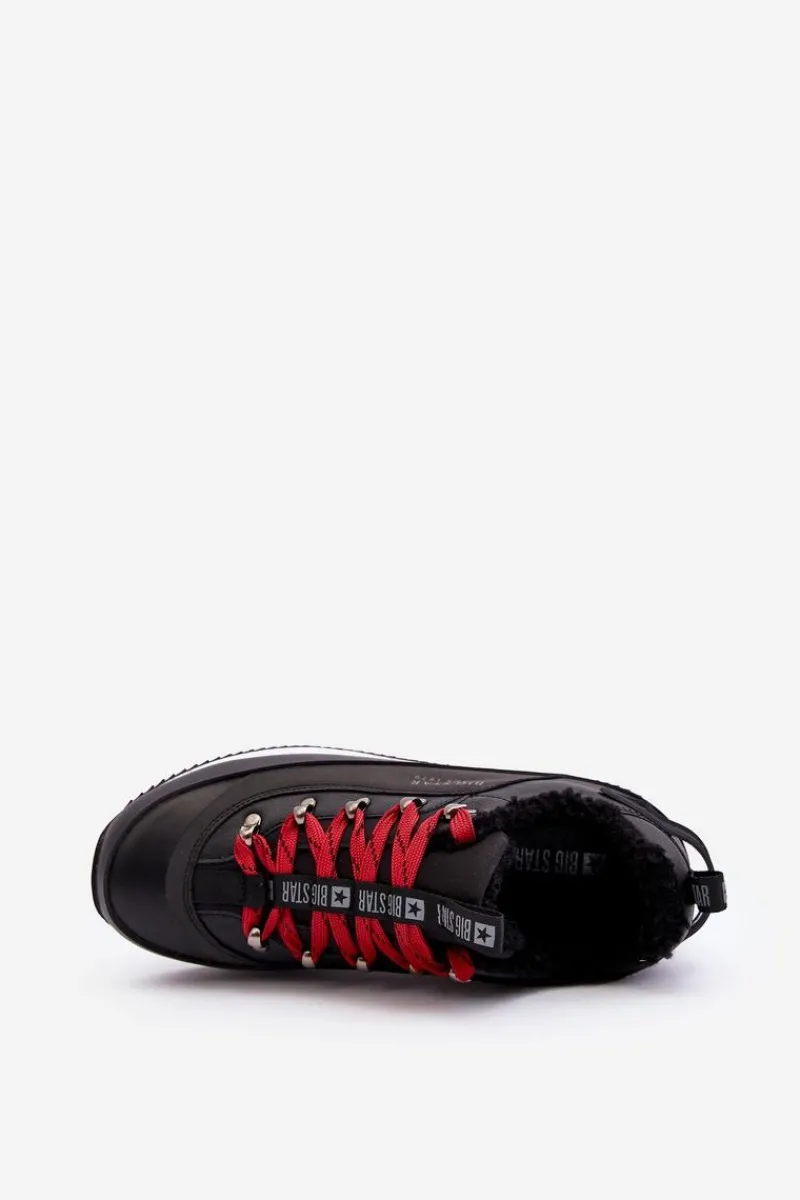 Obuwie Sportowe Męskie>Big Star Shoes Męskie Buty Sportowe Ocieplane Czarne Big Star MM174111
