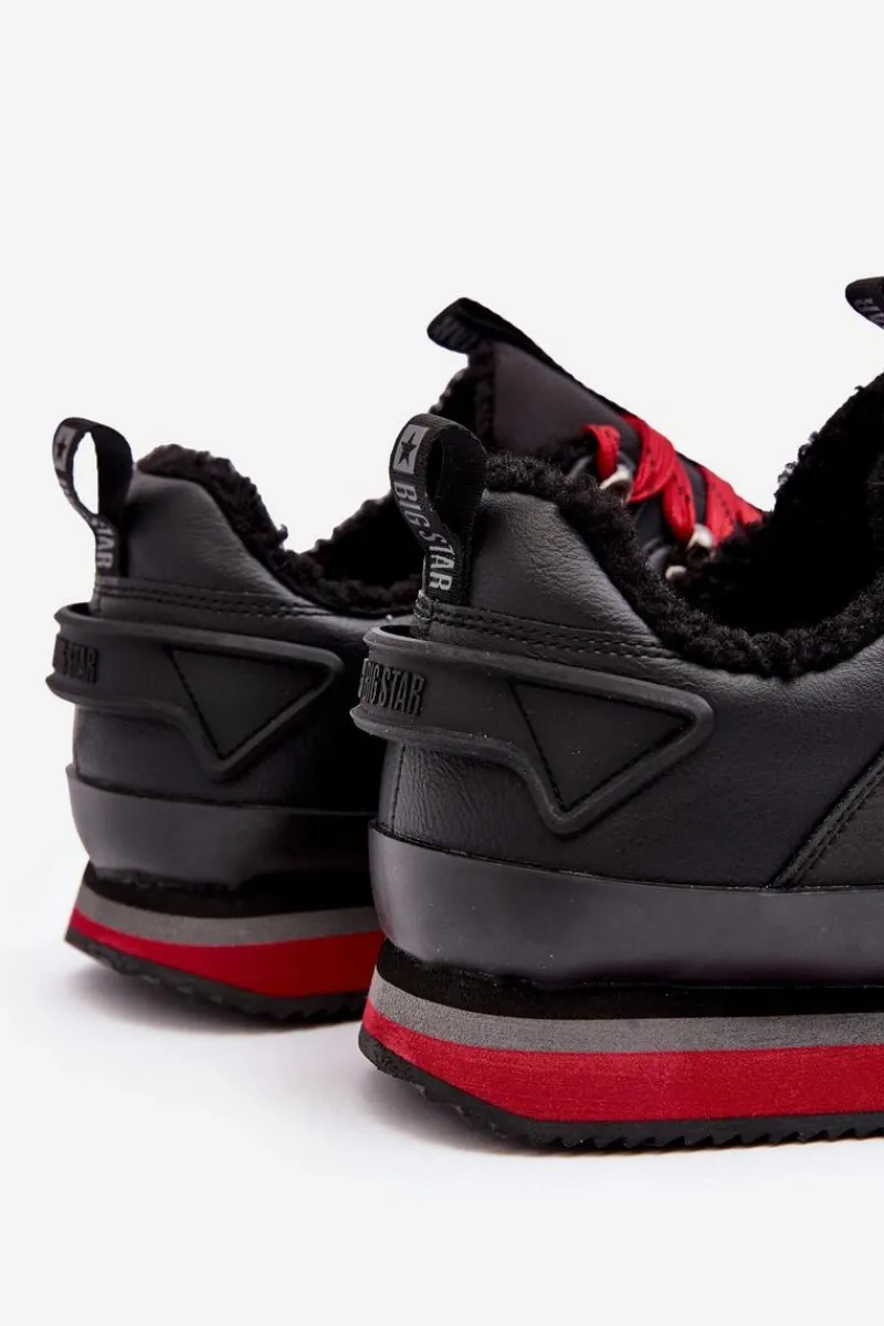 Obuwie Sportowe Męskie>Big Star Shoes Męskie Buty Sportowe Ocieplane Czarne Big Star MM174111