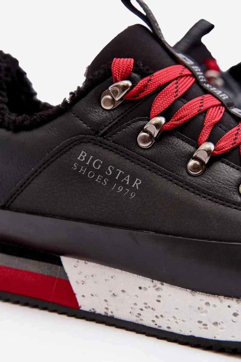Obuwie Sportowe Męskie>Big Star Shoes Męskie Buty Sportowe Ocieplane Czarne Big Star MM174111