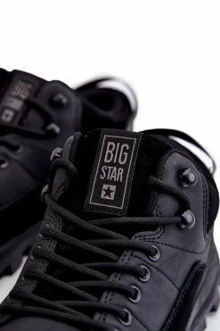 New Big Star Shoes Męskie Buty Sportowe Trapery Big Star KK174244 Czarne