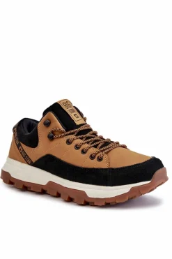 Obuwie Trekkingowe Męskie|Obuwie Sportowe Męskie>Big Star Shoes Męskie Buty Sportowe Trapery Big Star KK174242 Camel