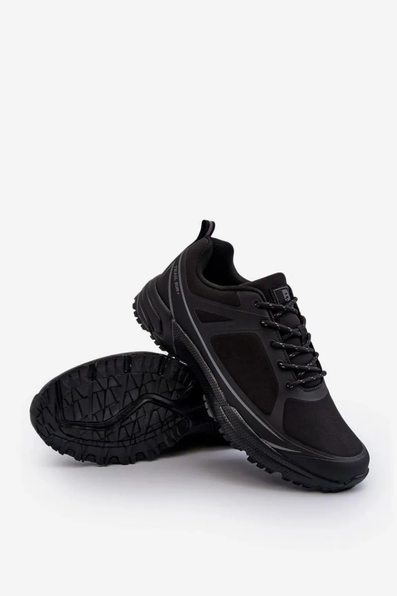 Obuwie Trekkingowe Męskie>Evento Męskie Buty Sportowe Trekkingowe Czarne Menesio