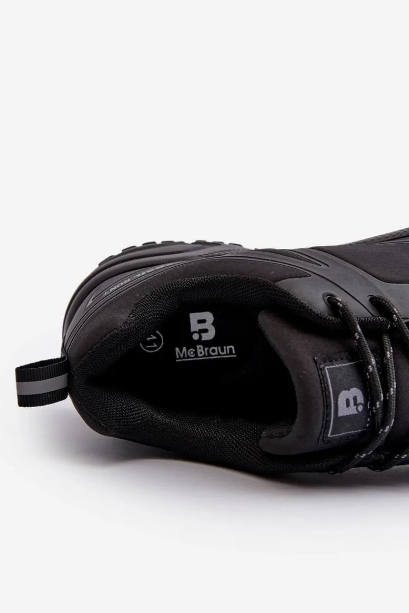 Obuwie Trekkingowe Męskie>Evento Męskie Buty Sportowe Trekkingowe Czarne Menesio