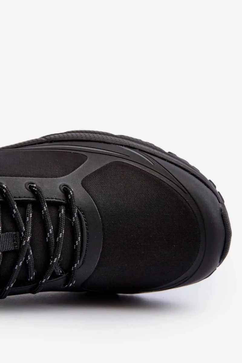 Obuwie Trekkingowe Męskie>Evento Męskie Buty Sportowe Trekkingowe Czarne Menesio