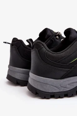 Hot Boto Męskie Buty Sportowe Trekkingowe Czarne Ibarina Czarny