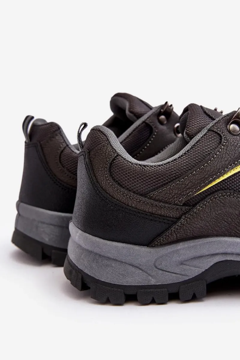 Sale Męskie Buty Sportowe Trekkingowe Szare Ibarina Męskie Obuwie Trekkingowe Męskie|Obuwie Sportowe Męskie