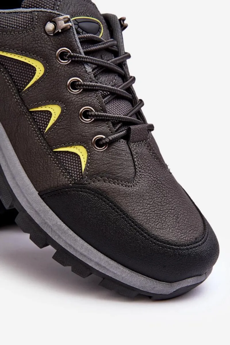 Sale Męskie Buty Sportowe Trekkingowe Szare Ibarina Męskie Obuwie Trekkingowe Męskie|Obuwie Sportowe Męskie