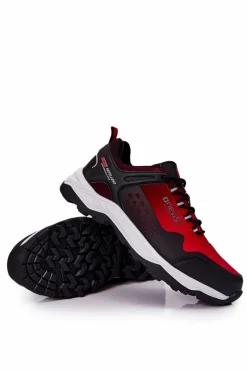 Clearance Evento Męskie Buty Sportowe Wiązane Czerwone Grenberd